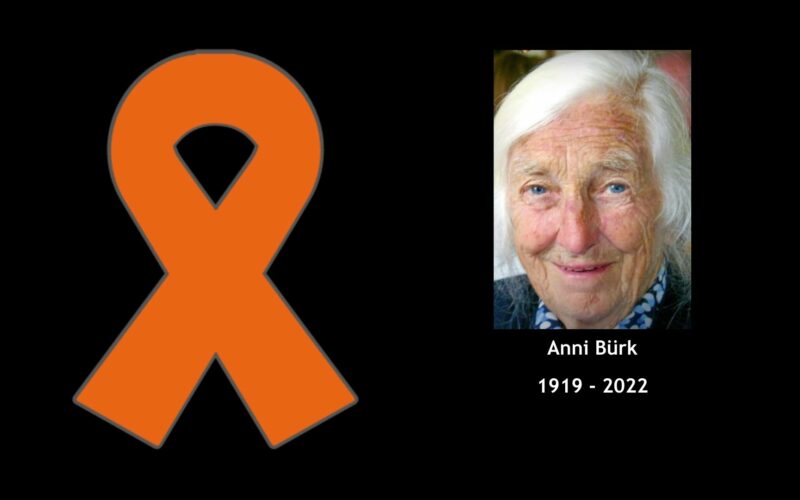 Trauer um Anni Bürk - Gründungsmitglied der ELJ 2022 verstorben